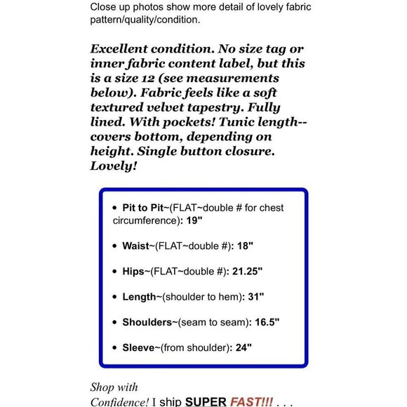 Anne Klein Sz 12 Womens Beige Brown Textured Velvet Tapestry Blazer Jacket - Picture 2 of 6